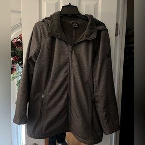 Gray coat with hood size 1X